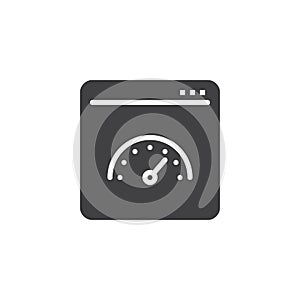 Web Page Speed vector icon