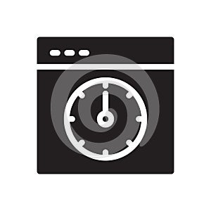 Web page vector glyph flat  icon