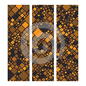 Web3 portrait banner ad. Blockchain techology vertical background. photo