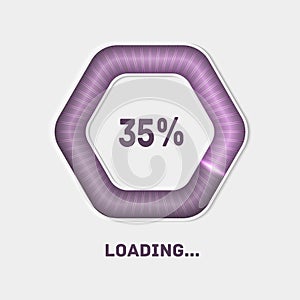 Web preloader. Download bar