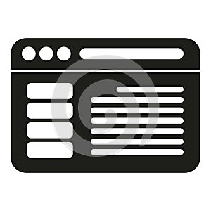 Web printing icon simple vector. Digital print