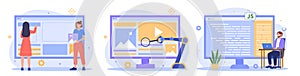 Web programming abstract concept
