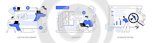 Web programming abstract concept vector illustrations.