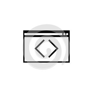 Web Programming, Application Editing Digital Code Flat Vector Icon
