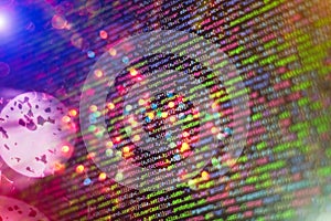 Web programming functions on laptop on laptop. IT business. Python code computer screen. Mobile application design Concept
