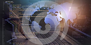 Web programming mixed media background