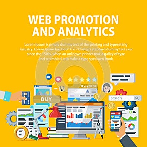 Web promotion and analytics of information. Internet commerce, social networks, interaction with users. Statistics, audit and anal