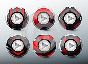 Web red buttons