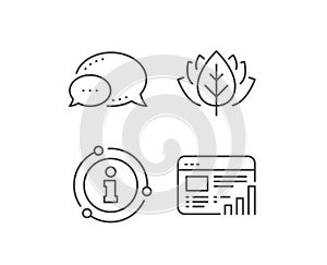 Web report line icon. Column graph sign. Vector