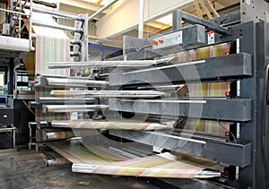 Web (rolls) offset press - Detail