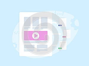 Web scraping with data extraction concept. Automatically searching, parsing and reformatted data from website