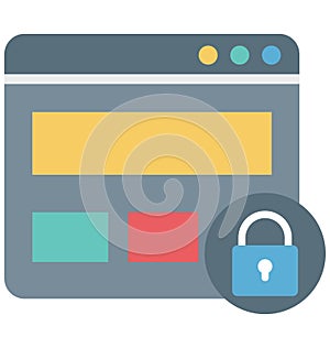 Web Security Isolated Vector Icon