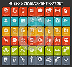 Web seo icon set