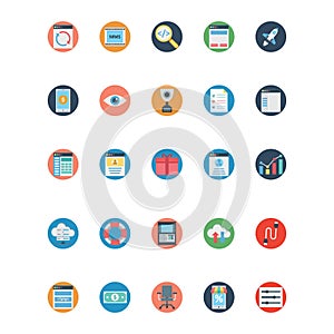 Web and SEO Isolated Vector icons that can be easily modified or edit