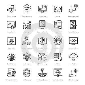 Web and SEO Line Vector Icons 56 photo