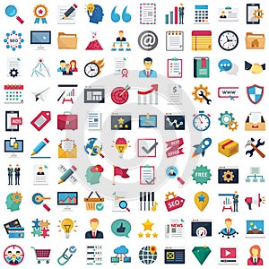 Web and SEO Vector Icons set every single icon you can easily modify or edit