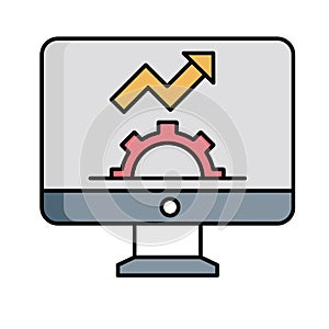 Web settings Vector icon which can easily modify or edit .