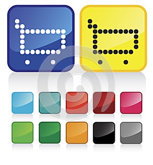 Web shopping cart buttons