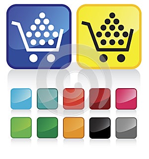 Web shopping cart buttons
