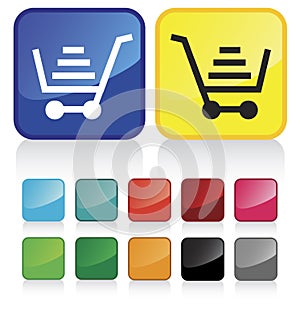 Web shopping cart buttons