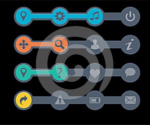 Navigation menu bars