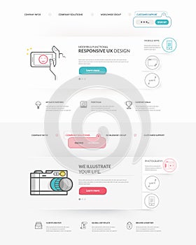 Web site design navigation elements: web page template