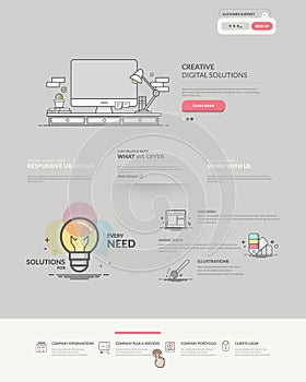 Web site design navigation elements: web page template