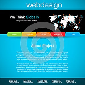 Web site design template