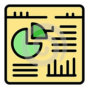 Web site page icon vector flat