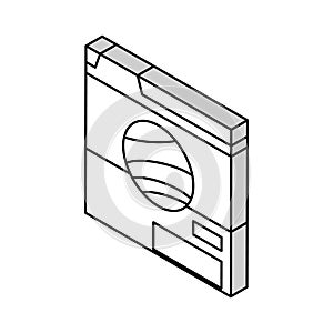 web site planetarium isometric icon vector illustration