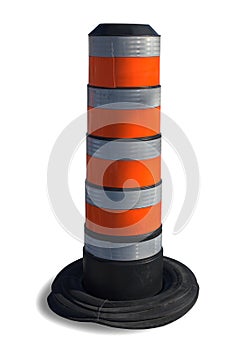 Web site under construction 404 error orange traffic cone isolated on white background