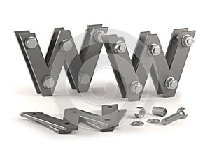 Web site under construction - bolts