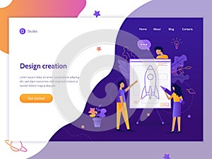 Web startup banner