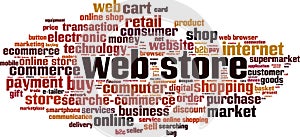 Web store word cloud