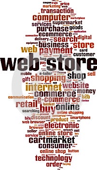 Web store word cloud