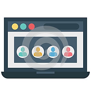 web structure, web design, Isolated Vector icons that can be easily modified or edit