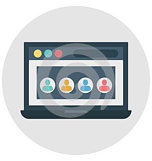 web structure, web design, Isolated Vector icons that can be easily modified or edit