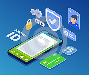 Web 3.0 Technology Isometric