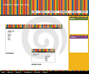 Web template and stationery