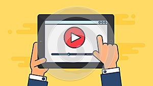 Web Template of Tablet Video Form