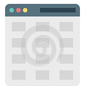 Web Template, Web Layout Vector Iconeditable