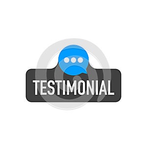 web testimonial icon design element