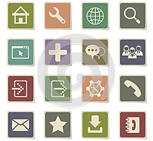 Web tools icon set