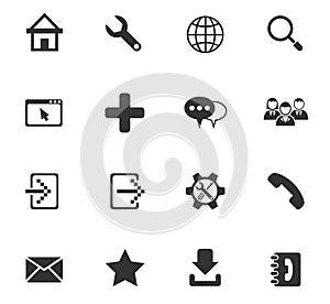 Web tools icon set