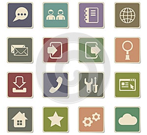web tools icon set