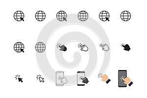 Web and touch icon set
