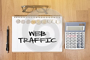 WEB TRAFFIC (business, technology, internet and networking concept )