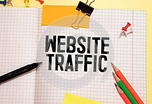 WEB TRAFFIC business, technology, internet and networking concept.