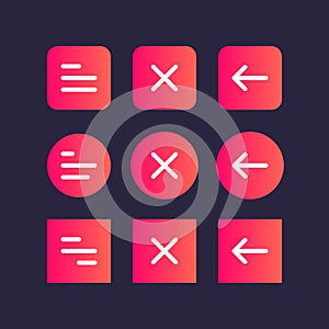 Web-ui-elements-hamburger-buttons-kit copy