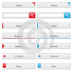 Web Vector Button Set